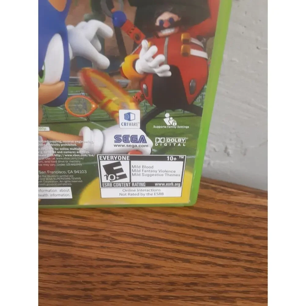 Microsoft Xbox 360 Sega Superstars: Tennis/Xbox Live Arcade Complete